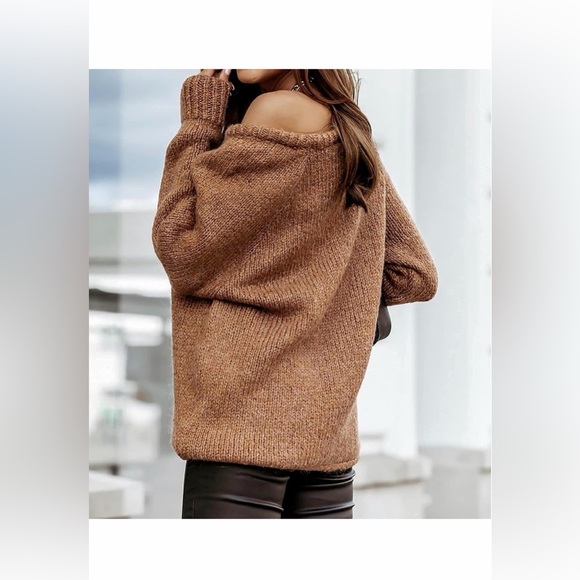 🆕Crew Neck Solid Color Soft Ribbed Knitted - Picture 2 of 2